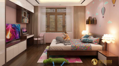 Tư vấn thiết kế nội thất phòng ngủ trẻ em: Sáng tạo và đáng yêu