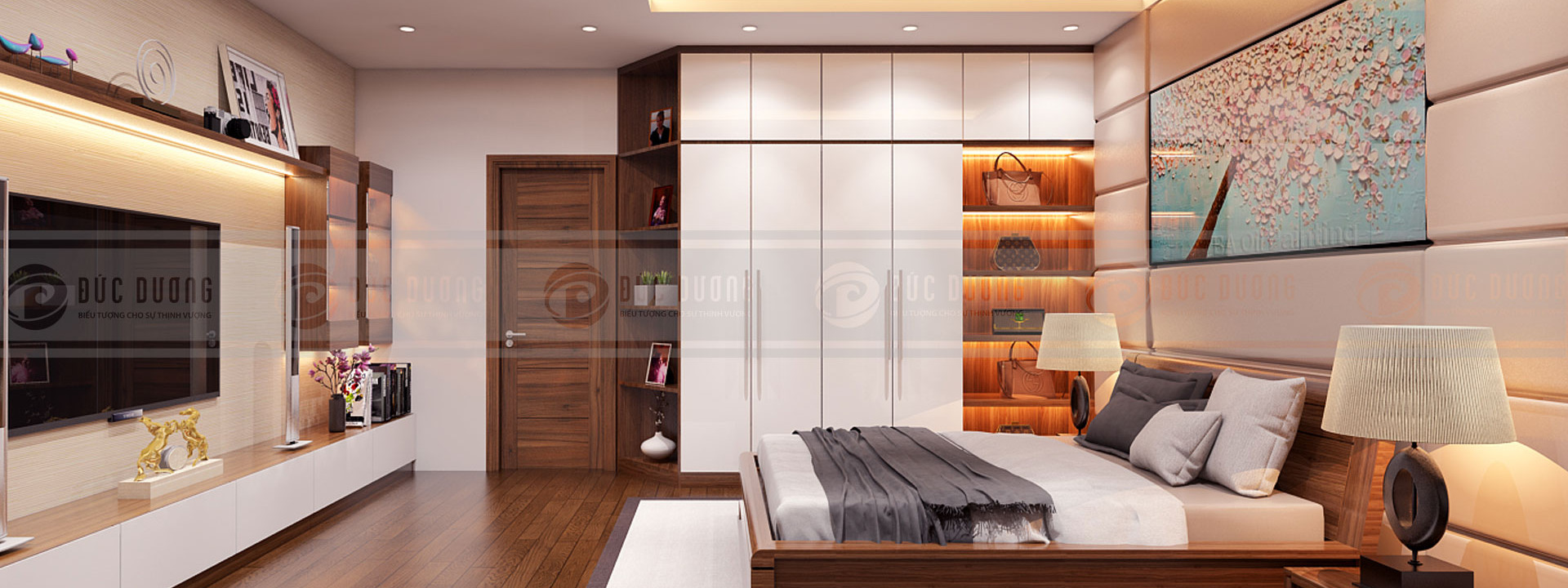 Thiết kế nội thất căn hộ 2 phòng ngủ đem tới sự tiện nghi và thoải mái