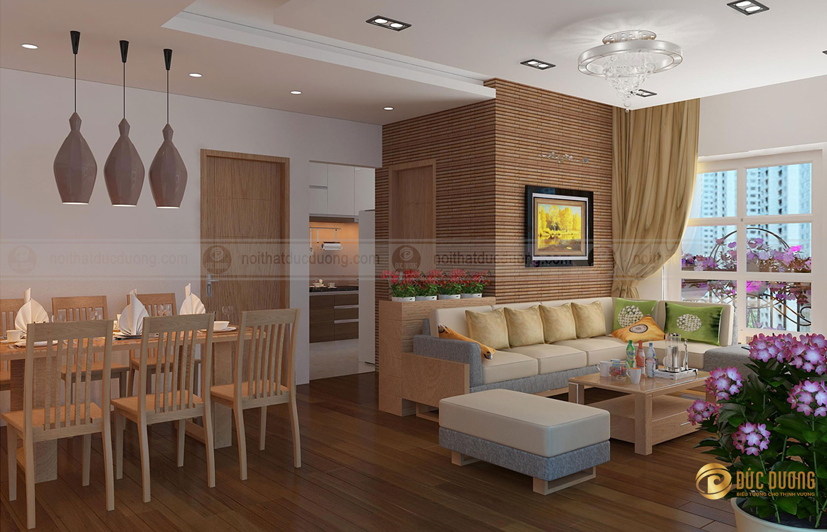 thiết kế nội thất căn hộ chung cư cao cấp