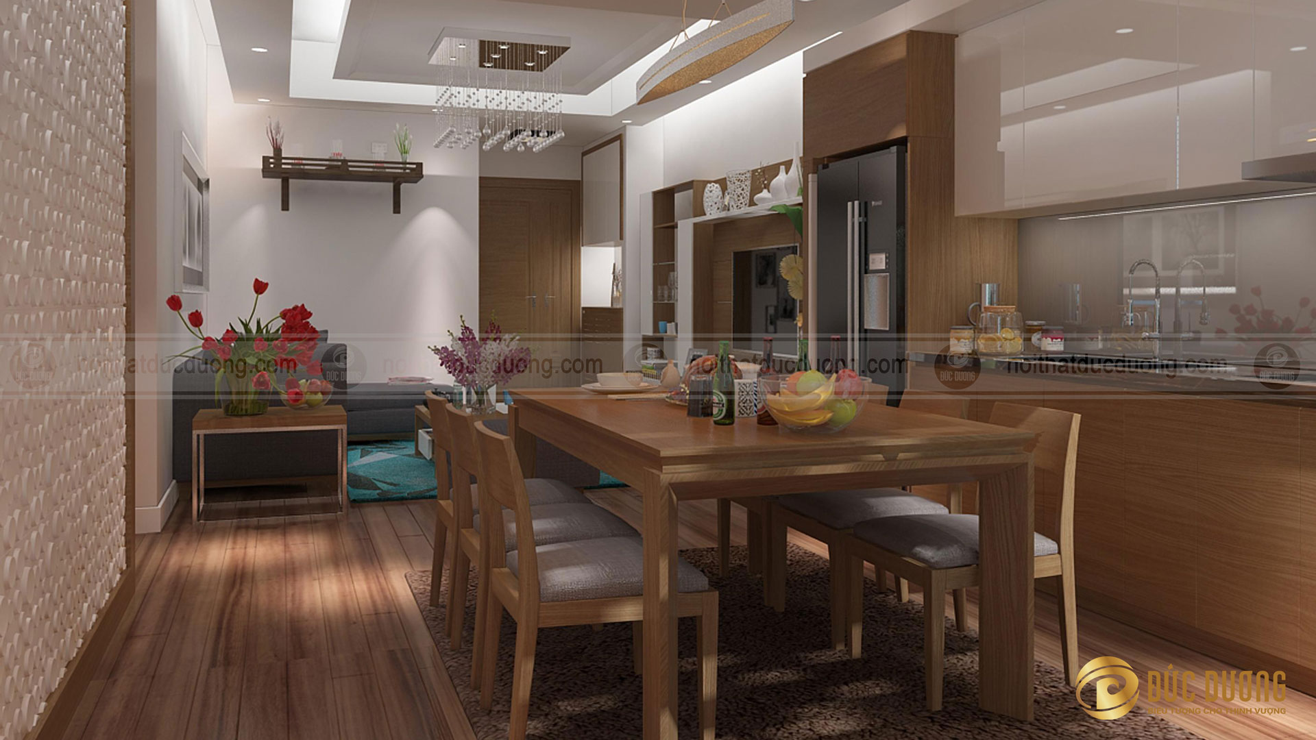 Mẫu thiết kế nội thất bếp ăn đẹp tại Hà Nội
