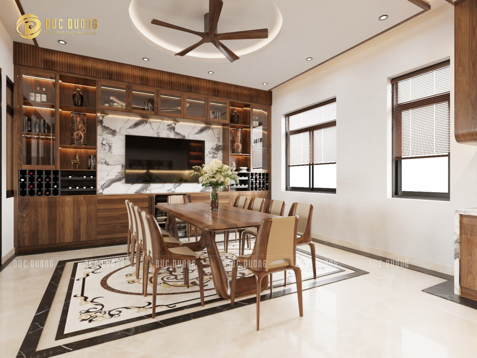 Bàn ăn gỗ óc chó lựa chọn hoàn hảo cho không gian ăn uống 25