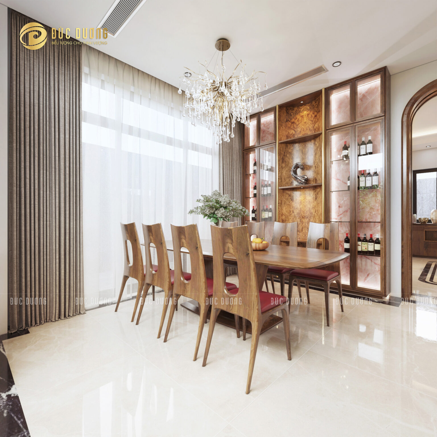 Bàn ăn gỗ óc chó lựa chọn hoàn hảo cho không gian ăn uống 36