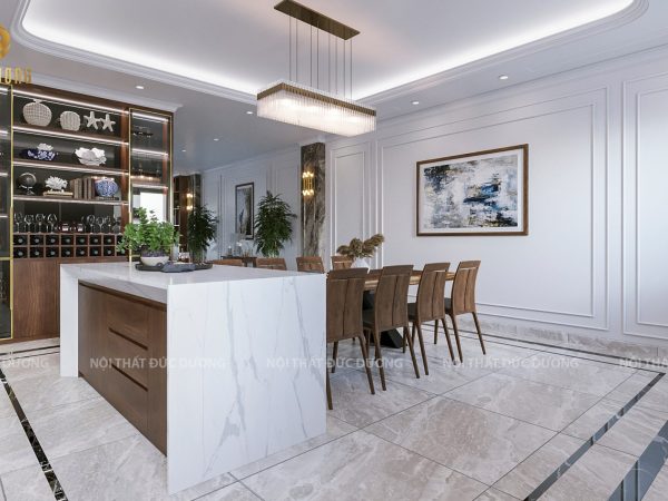 Bàn đảo gỗ óc chó BĐ 015 1
